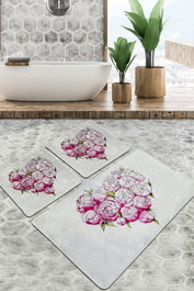 Mijölnir Juego de alfombrillas de baño Peonia Djt Multicolor